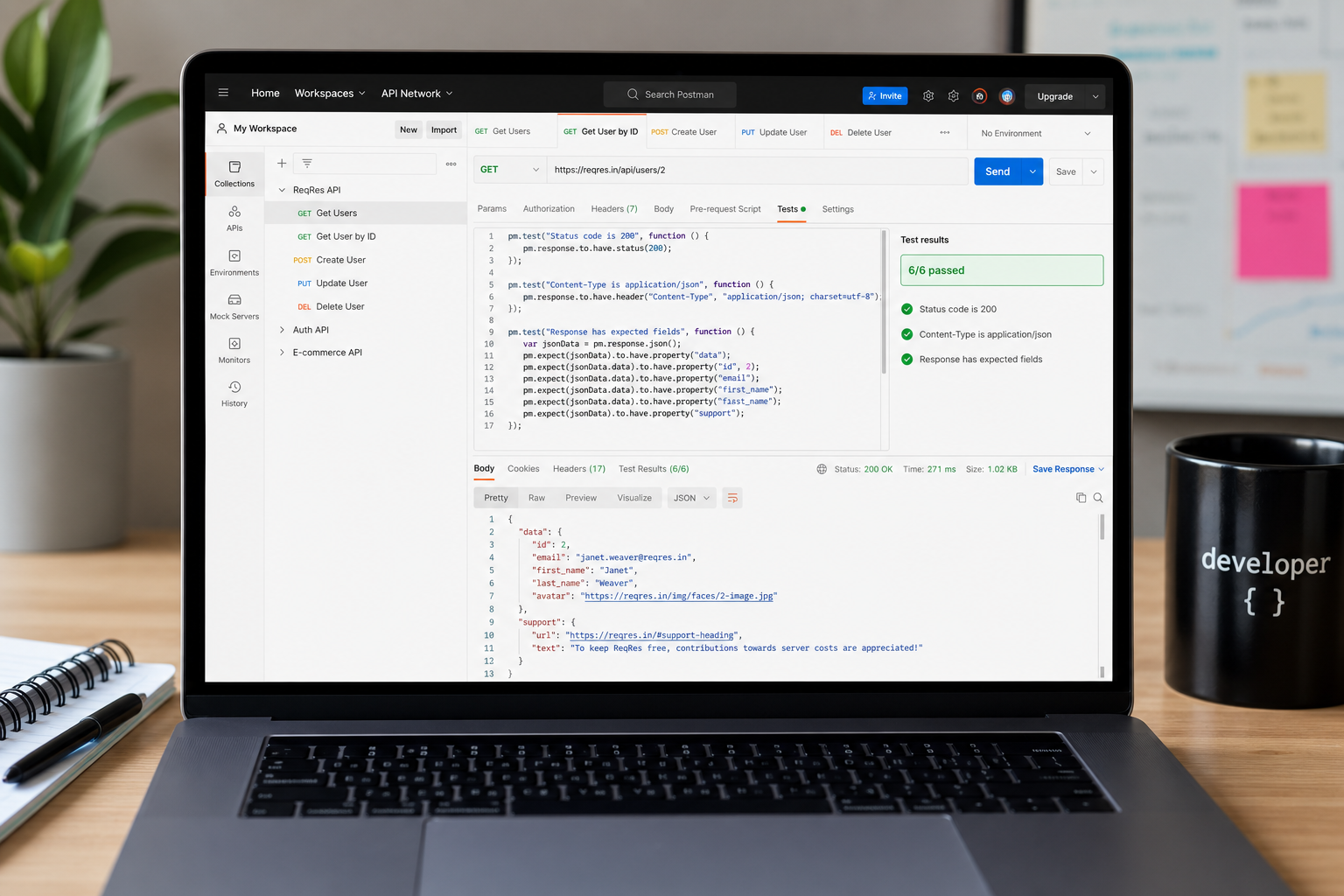 API JSON response validated against schema with error paths highlighted