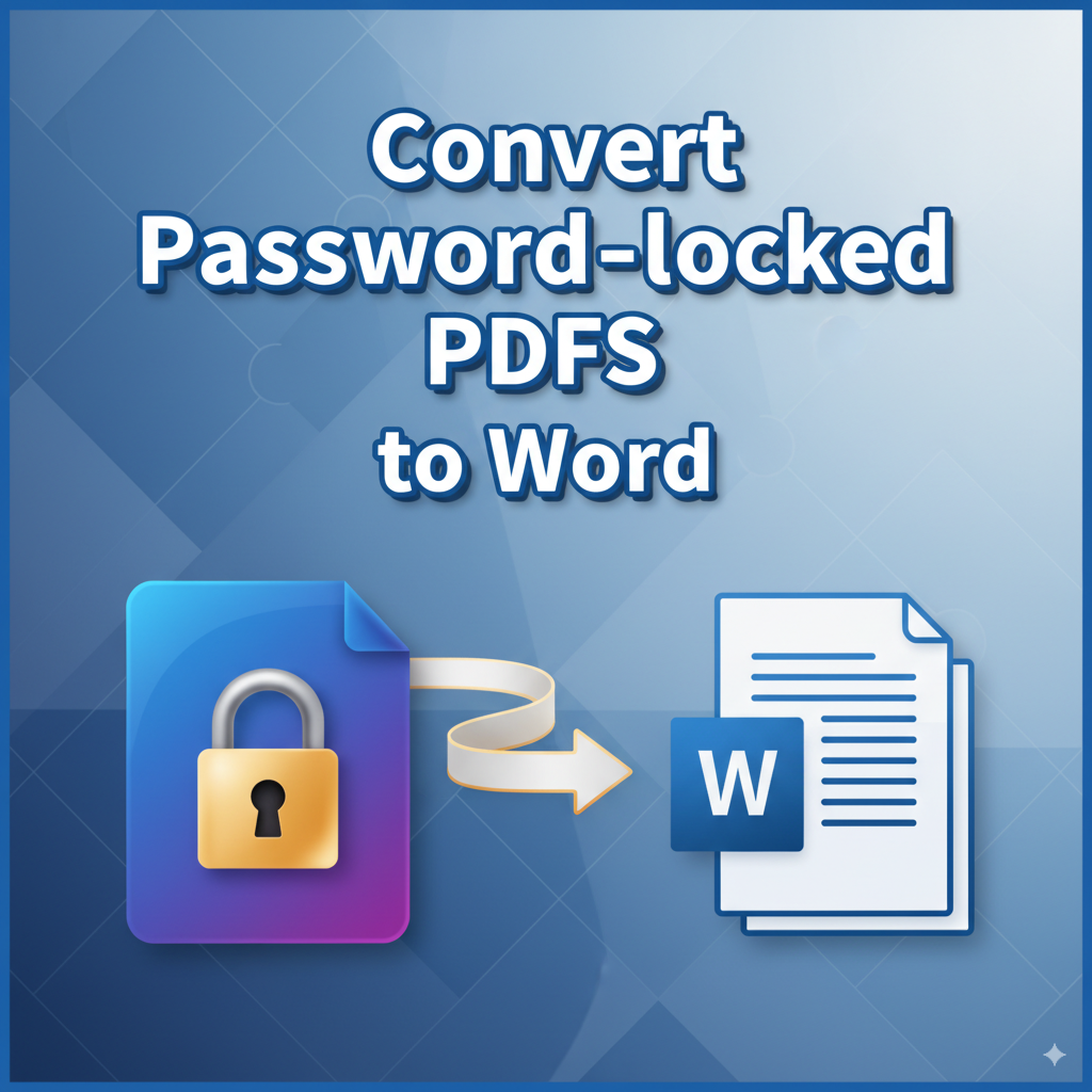 How to Convert Protected or Password-locked PDFs to Word