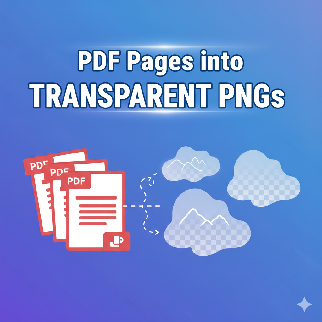 How to Convert PDF Pages into Transparent PNGs-ToolsFree